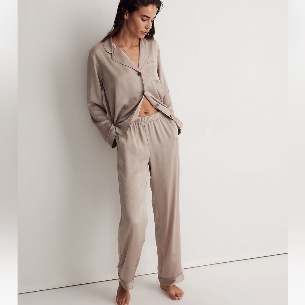 NWT Madewell Night Stars Satin Pajama Pants